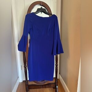 Vince Camuto Blue Bell Sleeve Dress